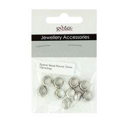 AussieSuperStore Jewellery Making Supplies JF Spacer Round Metal 10mm JF Spacer Round Metal 10mm | Jewellery Making Accessories 9323823125950 JF837